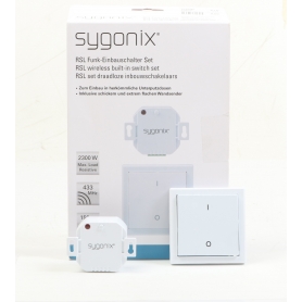 Sygonix RSL Funk-Steckdosen-Set Oberflächenmontage Einbau Schaltleistung 2000 Watt Reichweite max. 70m (275200)
