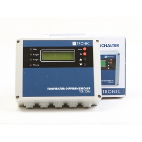 H-Tronic TDR 2004 Temperatur-Differenz-Regler Solaranlage Steuerung -30 bis +99°C grau (275205)