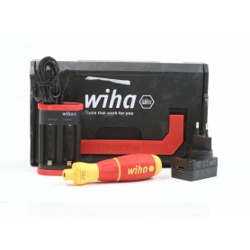 Wiha 590T101 speedE Set 1 Bit-Schraubendreher E-Schraubenzieher VDE Pozidriv PlusMinus SoftFinish (275212)