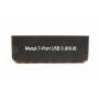 Renkforce Renkforce RF-3269622 7 Port USB 3.0-Hub Adapter Verteiler Metallgehäuse Wandmontage schaltbar schwarz (275448)