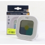 TFA Dostmann FUN Wetterstation Thermometer Hygrometer Temperatur Luftfeuchtigkeit Uhrzeit Datum digital silber (275455)