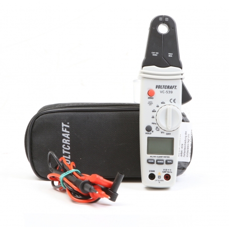 VOLTCRAFT VC-539 Stromzange Hand-Multimeter digital CAT III 600 V 1 mA - 80 A AC/DC grau (275460)