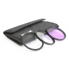 Neewer 3x Filter Set 58 mm: FLD-Filter + UV-Filter + VariableStar4-Filter (272942)