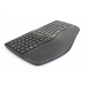 Renkforce RF-WKB-510 Funk Tastatur ergonomisch Bluetooth USB Handballenauflage QWERTZ schwarz (273950)