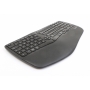 Renkforce RF-WKB-510 Funk Tastatur ergonomisch Bluetooth USB Handballenauflage QWERTZ schwarz (273950)