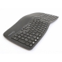 Renkforce RF-WKB-510 Funk Tastatur ergonomisch Bluetooth USB Handballenauflage QWERTZ schwarz (273950)