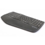 Renkforce RF-WKB-510 Funk Tastatur ergonomisch Bluetooth USB Handballenauflage QWERTZ schwarz (273950)