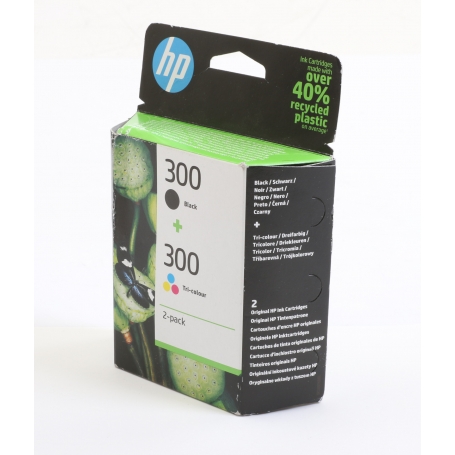 HP 300 CN637EE Original Kombi-Pack Tintenpatrone Drucker-Farbpatrone Schwarz Cyan Magenta Gelb (275631)
