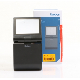Theben theLeda S8-100L BK LED-Strahler, Wandmontage, 8 Watt, schwarz, 1 LED-Panel, drehbar / schwenkbar (1020601) (275935)