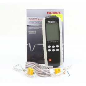 VOLTCRAFT PL-125-T2 Temperatur-Messgerät Fühler-Typ K J Kalibriert nach Werksstandard ohne Zertifikat (276265)