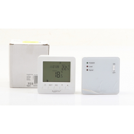 Sygonix SY-5470190 Funk-Raumthermostat Wochenprogramm Aufputz weiß (276916)