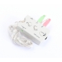 König Analog Audio Schalter 2x3,5 mm Stecker - 3x3,5 mm Buchse (276051)