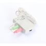 König Analog Audio Schalter 2x3,5 mm Stecker - 3x3,5 mm Buchse (276051)