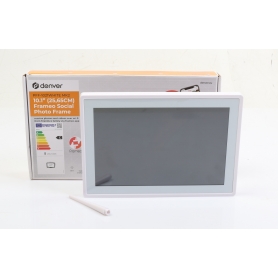 Denver PFF-1021 10,1" digitaler Bilderrahmen Fotoframe 1280x800 Pixel 16GB WiFi weiß (276941)