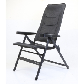 Brunner Rebel Pro Campingstuhl Klappstuhl Gartenstuhl Lordosenstütze Rückenlehne verstellbar Gr. M schwarz (277231)