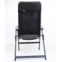 Brunner Rebel Pro Campingstuhl Klappstuhl Gartenstuhl Lordosenstütze Rückenlehne verstellbar Gr. M schwarz (277231)