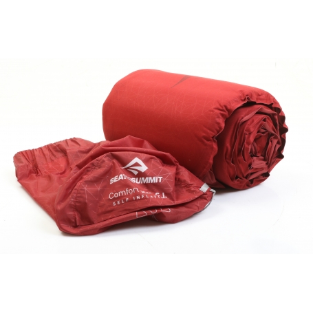 Sea to Summit Comfort Plus Isomatte, selbstaufblasend, 201x64cm, rot (277786)