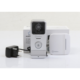 Renkforce RF-3206026 IP-Video-Türsprechanlage Komplett-Set WLAN Funk silber weiß (277806)