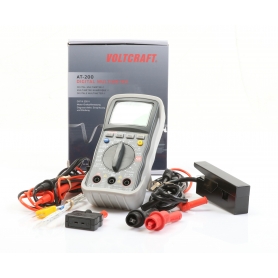 Voltcraft AT-200 digitaler Hand-Multimeter KFZ-Messfunktion Motor-Drehzahl grau (277997)