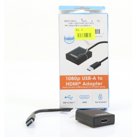 Manhattan 153690 USB-Adapter 3.2 Gen 1 USB 3.0 1x USB 3.2 Gen 1 Stecker A (USB 3.0) 1x HDMI-Buchse 15cm (278025)