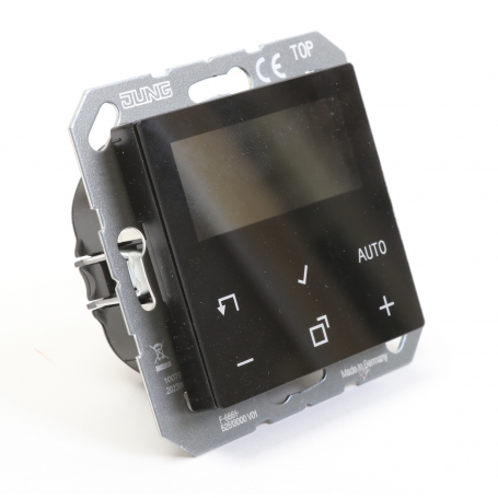 Jung TRDA1790SW Raumtemperaturregler mit Display Standard, Serie AS, schwarz (278026)