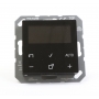 Jung TRDA1790SW Raumtemperaturregler mit Display Standard, Serie AS, schwarz (278026)