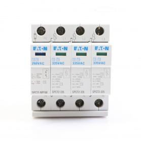 Eaton SPCT2-335-3+NPE Überspannungsableiter, steckbar, 3-polig+N, 335VAC, 20kA, Typ 2 (167622) (278062)