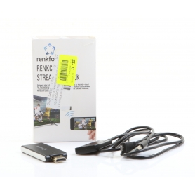 Renkforce renkCast 3 HDMI Streaming Stick AirPlay Miracast DLNA externe Antenne WLAN USB schwarz (278066)