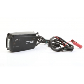 CTEK Pro 25S EU Automatikladegerät Autobatterie Ladegerät Batterieladung 12V 25A 300 Watt IP 44 schwarz (278110)