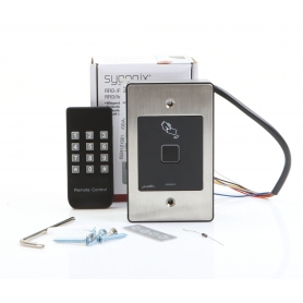Sygonix SY-4760958 Fingerprint RFID Zugangssystem Unterputz 12V/DC 18V/DC IP66 schwarz silber (278115)