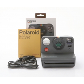 Polaroid Now Analog Instant Kamera Schwarz (274049)