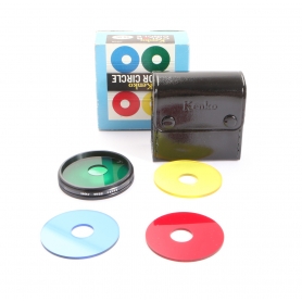 Kenko Color Circle 4er Filter Set - Gelb Filter - Blau Filter - Grün Filter - Orange Filter 55mm (277861)
