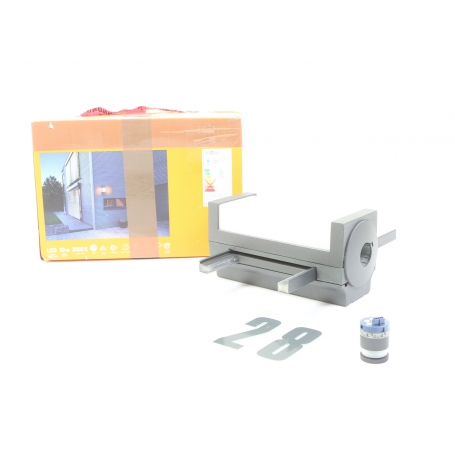 Steinel Sensor Außenleuchte L 665, 10,4W, 611lm, 3000K, anthrazit (53949) (278782)