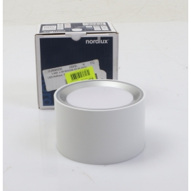 Nordlux Fallon LED-Aufbauleuchte Aufbaustrahler 8,5 Watt Ø 10cm warmweiß weiß edelstahl (278820)