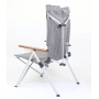 Holiday Travel Joplin Faltstuhl mit Holzarmlehne, grau/braun (278891)
