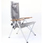 Holiday Travel Joplin Faltstuhl mit Holzarmlehne, grau/braun (278891)
