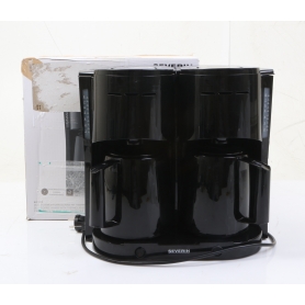 Severin KA 9315 Kaffeemaschine Filterkaffeemaschine Isolierkanne Tassen 16 schwarz (278913)