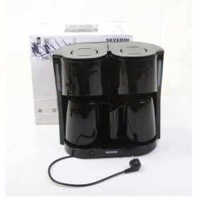 Severin KA 9315 Kaffeemaschine Filterkaffeemaschine Isolierkanne Tassen 16 schwarz (278951)