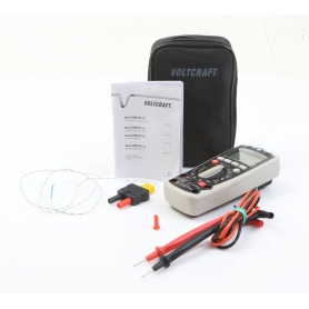 VOLTCRAFT MT-52 Hand-Digital-Multimeter Messgerät Temperatur Spannung Strom CAT III 600V grau (278974)