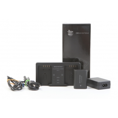 Olympus Li-Ion Akku Ladegerät Set SBCX-1 inkl. BCX-1 Ladegerät und BLX-1 Akku (279069)