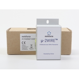 Renkforce RF-3395610 Netzwerkverlängerung LAN 2-Draht 300m Reichweite 200 MBit/s silber (279200)