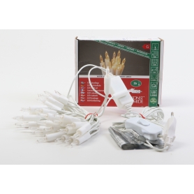 Konstsmide 6302-102 Mini-Lichterkette Weihnachtsbeleuchtung Innenbeleuchtung netzbetrieben 35 LEDs warmweiß (279185)