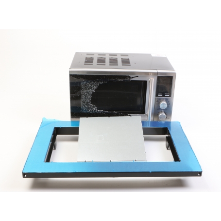 Silva Schneider EBM-G 880E Einbau-Mikrowelle 17 Liter 45,2cm breit 700 Watt Grillfunktion Edelstahl (278810)