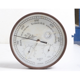 TFA Dostmann 20.2027.08 Analoge Wetterstation Luftdruck Außentemperatur weiß rost-braun (279599)