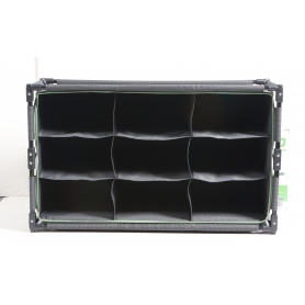 BO-CAMP Faltschrank Camping Schrank Regal Zelt Organizer Garderobe 9Fächer Stahl (279634)