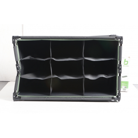 BO-CAMP Faltschrank Camping Schrank Regal Zelt Organizer Garderobe 9Fächer Stahl (279636)