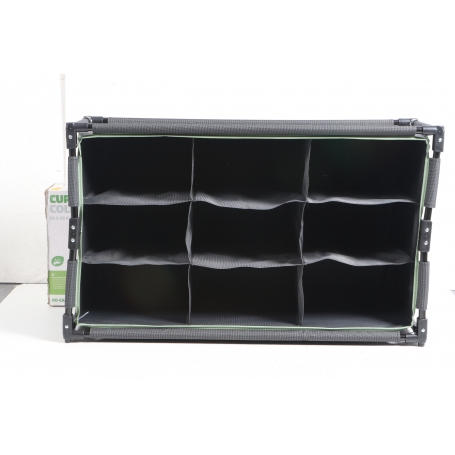 BO-CAMP Faltschrank Camping Schrank Regal Zelt Organizer Garderobe 9Fächer Stahl (279637)