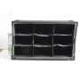 BO-CAMP Faltschrank Camping Schrank Regal Zelt Organizer Garderobe 9Fächer Stahl (279637)