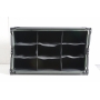BO-CAMP Faltschrank Camping Schrank Regal Zelt Organizer Garderobe 9Fächer Stahl (279637)