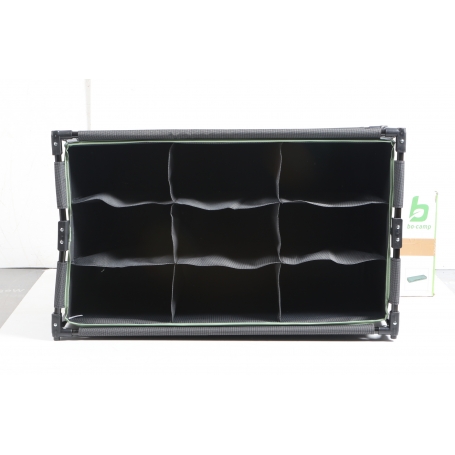 BO-CAMP Faltschrank Camping Schrank Regal Zelt Organizer Garderobe 9Fächer Stahl (279638)